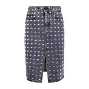 Blauwe Studded Stormy Stijl Haikure , Blue , Dames