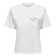 Sally T-shirt Only , White , Dames