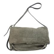 Pre-owned Leather shoulder-bags Jimmy Choo Pre-owned , Gray , Dames