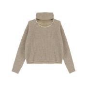 Stijlvolle coltrui Dixie , Beige , Dames