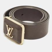 Pre-owned Leather belts Louis Vuitton Vintage , Brown , Dames