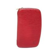 Pre-owned Leather wallets Louis Vuitton Vintage , Red , Dames