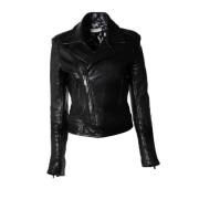 Pre-owned Leather outerwear Balenciaga Vintage , Black , Dames