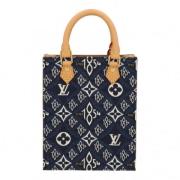 Pre-owned Leather louis-vuitton-bags Louis Vuitton Vintage , Blue , Da...