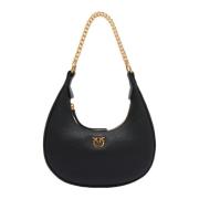 Leren Handtas - Stijl: 101433-A29Q-Z99Q Pinko , Black , Dames