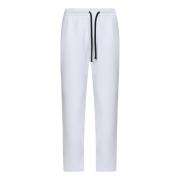 Witte Broek met Elastische Tailleband Emporio Armani , White , Heren