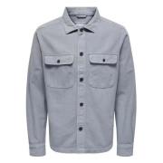 Overhemd Only & Sons , Gray , Heren