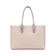 Jasnobezowa Cabata Small Leren Tas Christian Louboutin , Beige , Dames