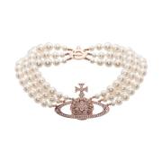 Orb Kristal Kralen Ketting Vivienne Westwood , Pink , Dames