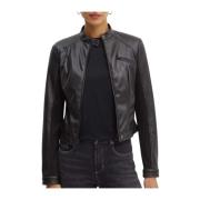 Nieuwe Fiammetta Jas in Jet Zwart Guess , Black , Dames