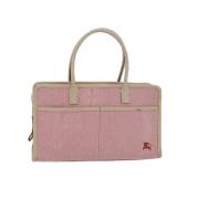 Pre-owned Canvas handbags Burberry Vintage , Pink , Dames