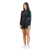 Sportieve Zwarte Jumpsuit met Gouden Accenten Puma , Black , Dames