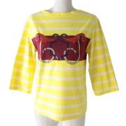 Pre-owned Cotton tops Hermès Vintage , Yellow , Dames