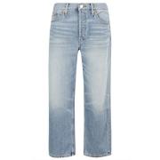 Casual Crop Jeans Re/Done , Blue , Dames