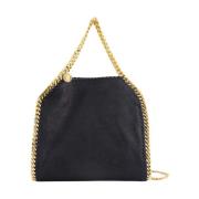 Zwarte Mini Tote Tas met Gouden Ketting Stella McCartney , Black , Dam...