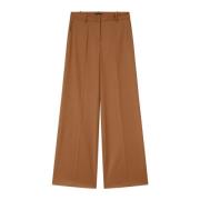 Wolmix Slim Fit Broek Pinko , Brown , Dames