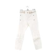 Pre-owned Cotton jeans Chloé Pre-owned , White , Dames