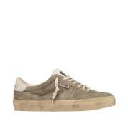 Italiaanse suède sneakers met logodetails Golden Goose , Green , Dames