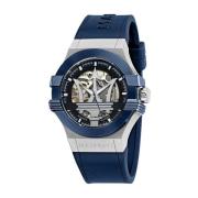 Automatisch Blauw Siliconen Horloge Maserati , Gray , Heren