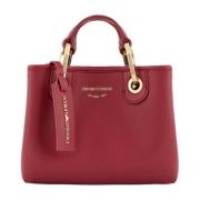 Gedrukte Deer Bag met Logo Emporio Armani , Red , Dames