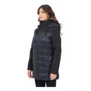 Zwarte Hybride Gewatteerde Pufferjas Only , Black , Dames