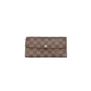 Pre-owned Leather wallets Louis Vuitton Vintage , Brown , Dames