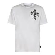 Witte T-shirts en Polos Philipp Plein , White , Heren