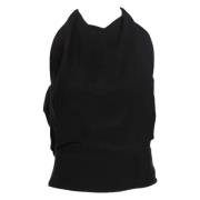 Pre-owned Polyester tops Balenciaga Vintage , Black , Dames