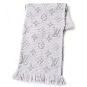 Pre-owned Wool scarves Louis Vuitton Vintage , Gray , Dames