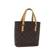 Pre-owned Canvas louis-vuitton-bags Louis Vuitton Vintage , Brown , Da...