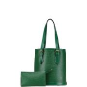 Pre-owned Leather louis-vuitton-bags Louis Vuitton Vintage , Green , D...