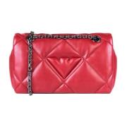 Gewatteerde Kettingriem Eco-lederen Tas Emporio Armani , Red , Dames