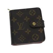 Pre-owned Canvas wallets Louis Vuitton Vintage , Brown , Dames