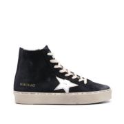 Blauwe Nacht Leren Ster Sneakers Golden Goose , Blue , Dames