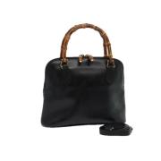 Pre-owned Leather gucci-bags Gucci Vintage , Black , Dames