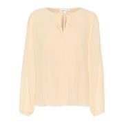 Elegante Hoomasz Blouse in Crème Saint Tropez , Beige , Dames