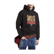 Cool Fit Beerprint Hoodie Dsquared2 , Brown , Heren