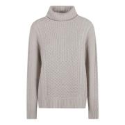 Greige Gebreide Trui Aw24 Fabiana Filippi , Gray , Dames