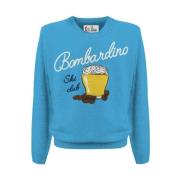 Ski Club Crew Neck Pullover MC2 Saint Barth , Blue , Heren