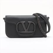 Pre-owned Leather handbags Valentino Vintage , Black , Dames