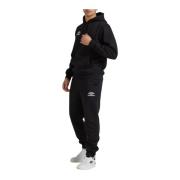 Heren Hooded Tracksuit Umbro , Black , Heren