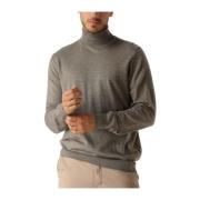 Heren Roll Neck Pullover Sweater Profuomo , Beige , Heren