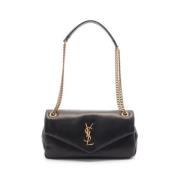 Pre-owned Leather shoulder-bags Yves Saint Laurent Vintage , Black , D...