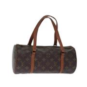 Pre-owned Canvas handbags Louis Vuitton Vintage , Brown , Dames