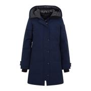 Blauwe Jas Shelburne Parka Canada Goose , Blue , Dames