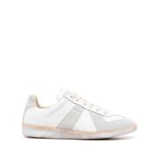 Witte Panel Laag-Top Sneakers Maison Margiela , White , Dames