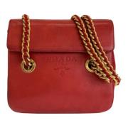 Pre-owned Leather crossbody-bags Prada Vintage , Red , Dames