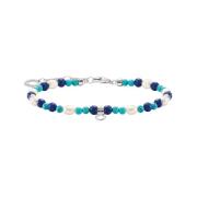 Damesarmband met blauwe stenen en parels A2064-775-7-L19V Thomas Sabo ...