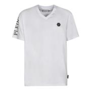 Witte T-shirts en Polos Philipp Plein , White , Heren