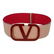 Pre-owned Leather belts Valentino Vintage , Pink , Dames